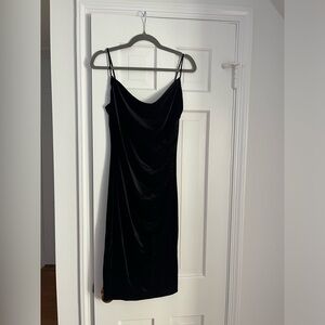 NWT Black velvet dress
